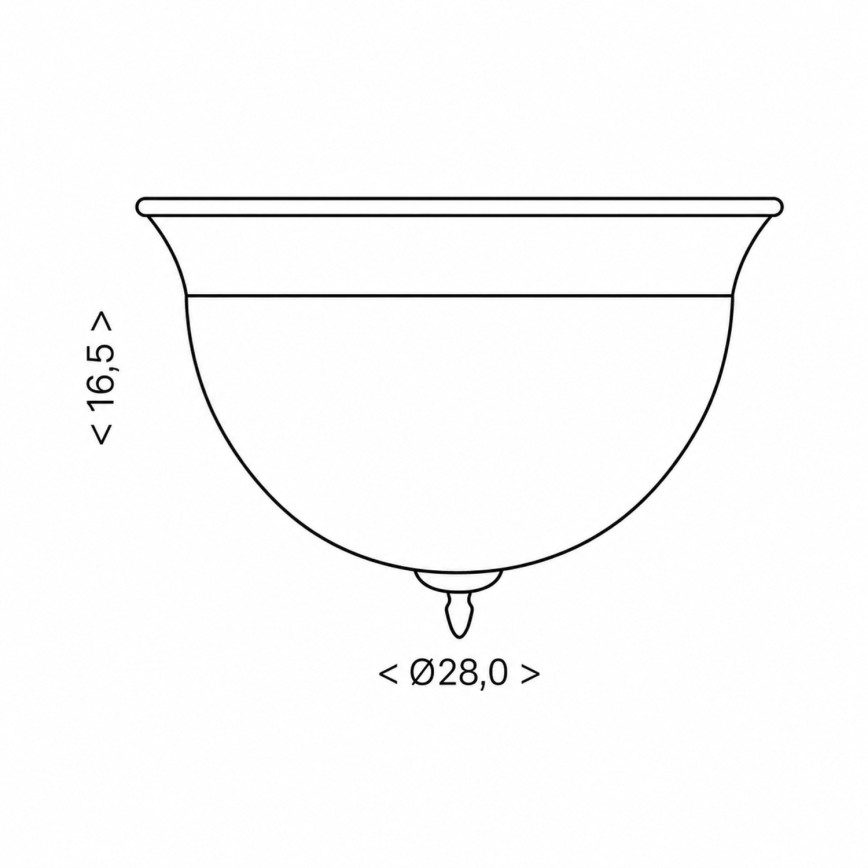 BRILAGI - laelamp FRESCO 2xE27/40W/230V Ø 28 cm mattkroom