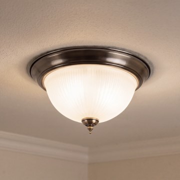 BRILAGI - Laelamp FRESCO 2xE27/40W/230V Ø 28 cm messing