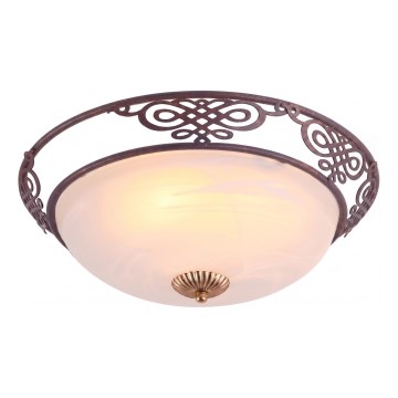 Brilagi - laelamp FRESCO 3xE27/40W/230V, läbimõõt 48 cm, pruun
