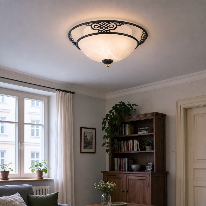 BRILAGI - laelamp FRESCO 3xE27/40W/230V, läbimõõt 48 cm, pruun