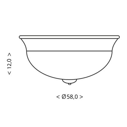 BRILAGI - laelamp FRESCO 3xE27/40W/230V, läbimõõt 48 cm, pruun