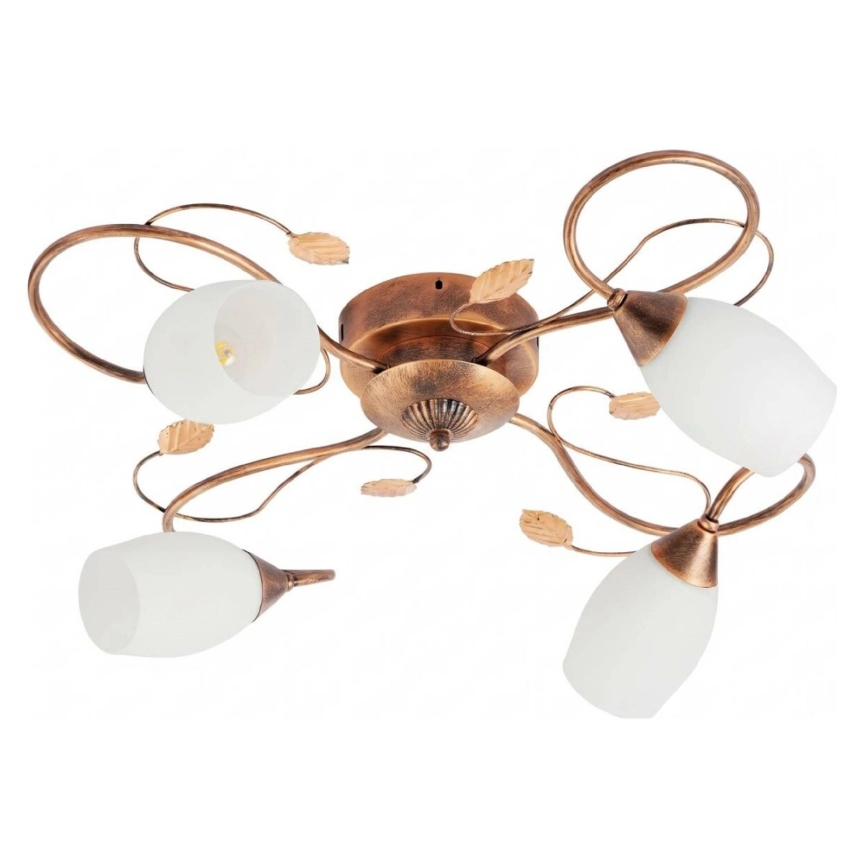 BRILAGI - Laelamp GRACE 4xE27/40W/230V läbimõõt 68 cm patineeritud/vaskne