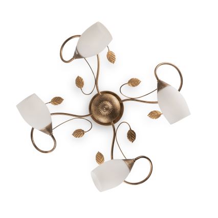 BRILAGI - Laelamp GRACE 4xE27/40W/230V läbimõõt 68 cm patineeritud/vaskne