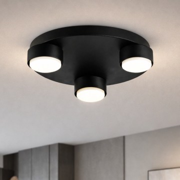 Brilagi - laelamp MONO 3xGX53/12W/230V läbimõõt 30 cm must