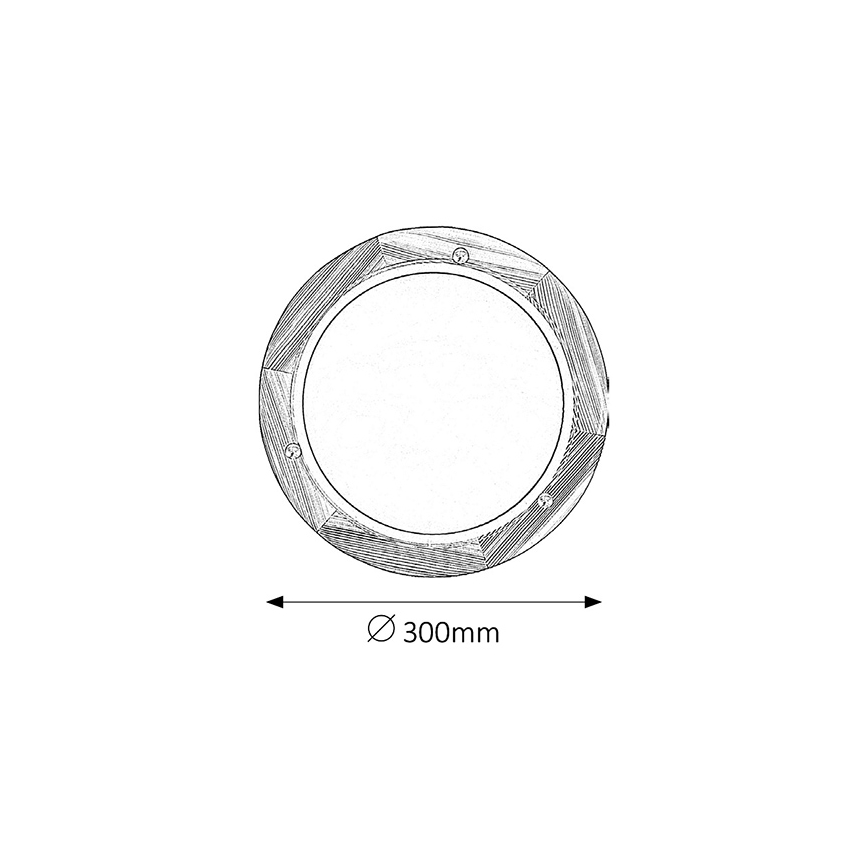 Brilagi - Laelamp ORBIS 1xE27/60W/230V, läbimõõt 30 cm, männipuit