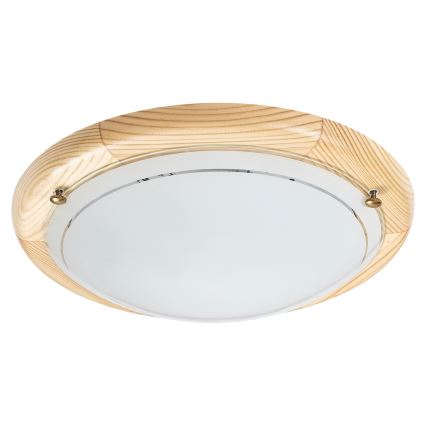 Brilagi - Laelamp ORBIS 1xE27/60W/230V, läbimõõt 30 cm, männipuit