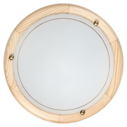 Brilagi - Laelamp ORBIS 1xE27/60W/230V, läbimõõt 30 cm, männipuit