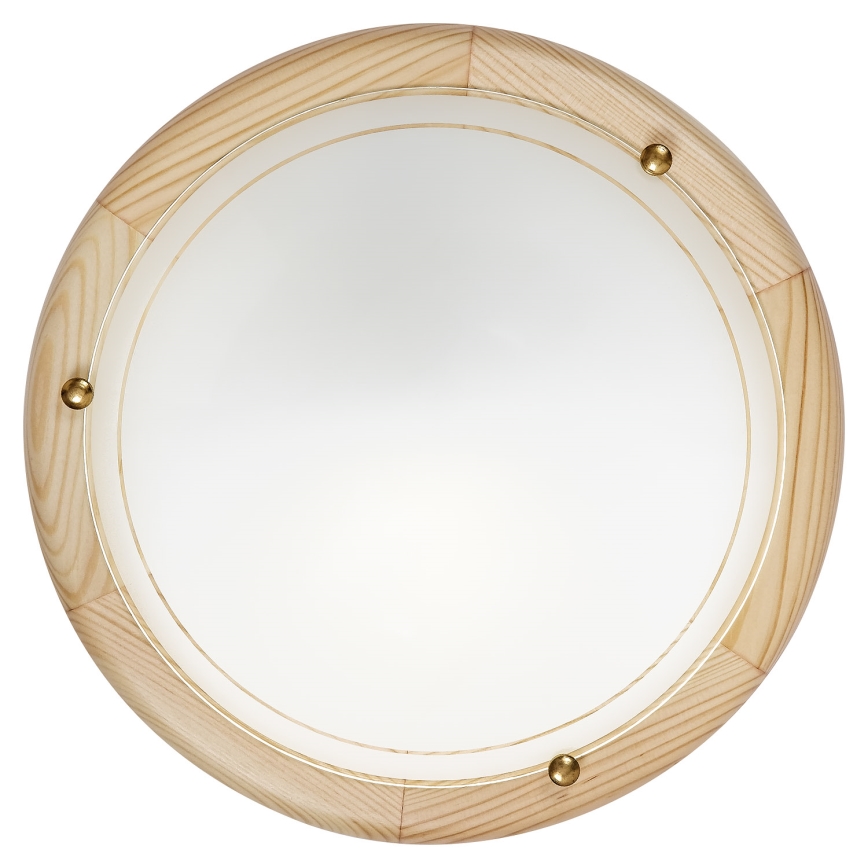 Brilagi - Laelamp ORBIS 1xE27/60W/230V, läbimõõt 30 cm, männipuit