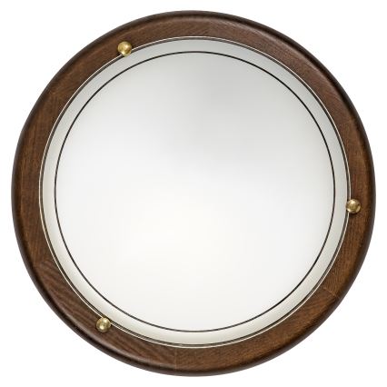 Brilagi - laelamp ORBIS 1xE27/60W/230V, läbimõõt 30 cm, männipuit