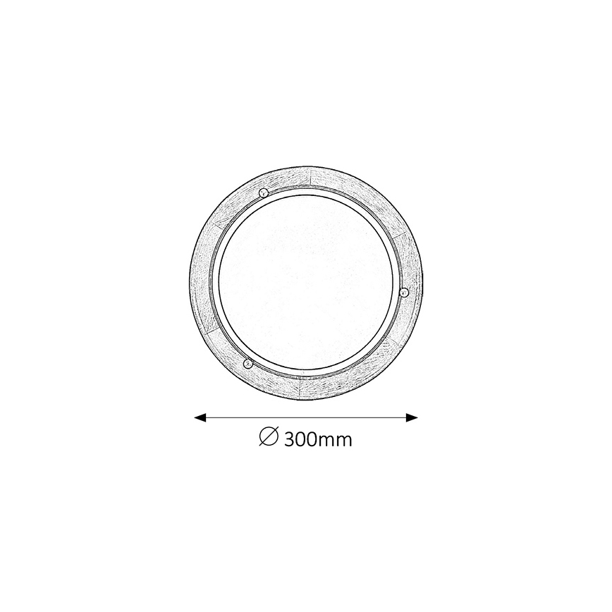 Brilagi - laelamp ORBIS 1xE27/60W/230V, läbimõõt 30 cm, männipuit