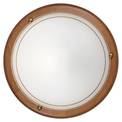 Brilagi - laelamp ORBIS 1xE27/60W/230V, läbimõõt 30 cm, männipuit