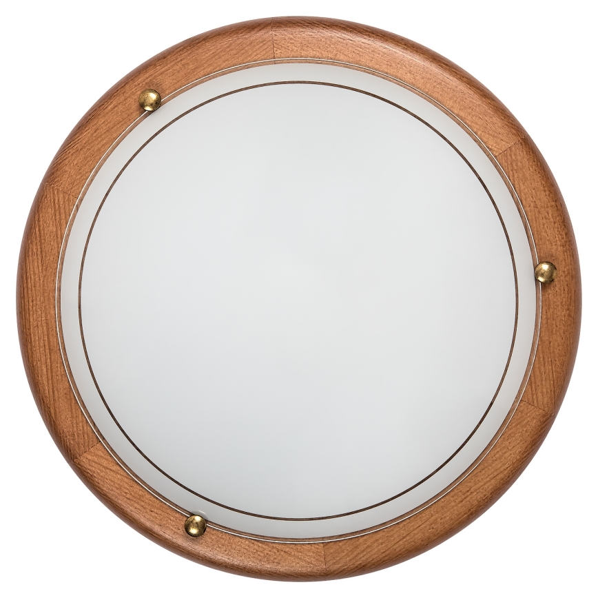 Brilagi - laelamp ORBIS 1xE27/60W/230V, läbimõõt 30 cm, männipuit