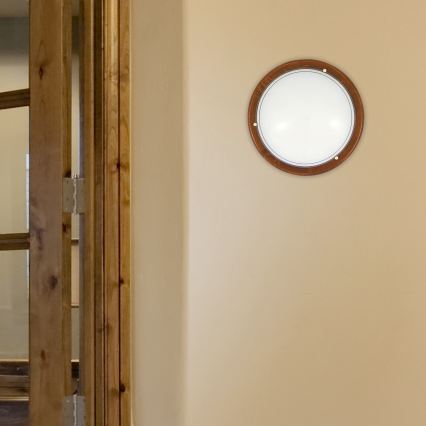 Brilagi - Laelamp ORBIS 2xE27/60W/230V läbimõõt 38 cm mänd