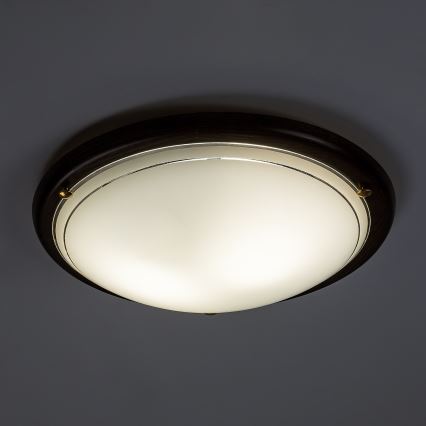 Brilagi - Laelamp ORBIS 2xE27/60W/230V läbimõõt 38 cm mänd