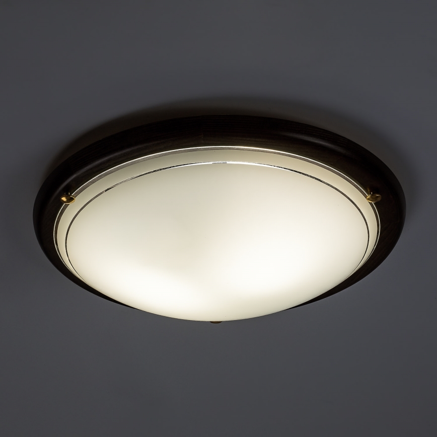 Brilagi - Laelamp ORBIS 2xE27/60W/230V läbimõõt 38 cm mänd