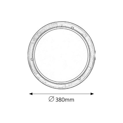 Brilagi - Laelamp ORBIS 2xE27/60W/230V läbimõõt 38 cm mänd