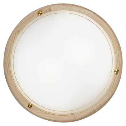 Brilagi - laelamp ORBIS 2xE27/60W/230V, läbimõõt 38 cm, männipuit