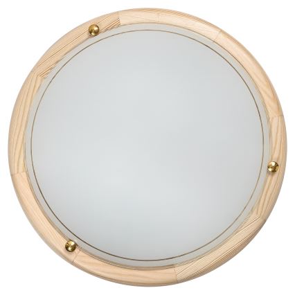 Brilagi - laelamp ORBIS 2xE27/60W/230V, läbimõõt 38 cm, männipuit