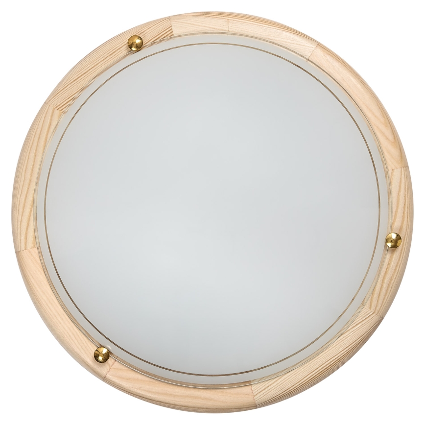 Brilagi - laelamp ORBIS 2xE27/60W/230V, läbimõõt 38 cm, männipuit