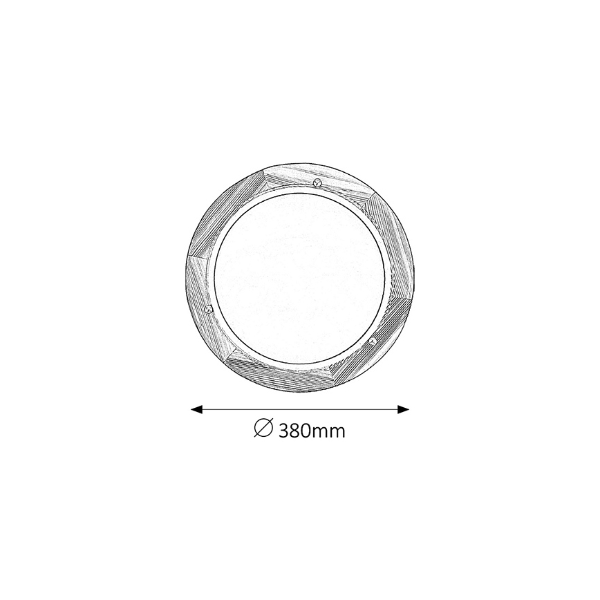 Brilagi - laelamp ORBIS 2xE27/60W/230V, läbimõõt 38 cm, männipuit