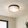 Brilagi - laelamp ORINO 2xE27/40W/230V, läbimõõt 27 cm, must/tamm