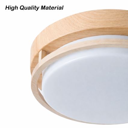 Brilagi - Laelamp ORINO 2xE27/40W/230V, läbimõõt 27 cm, puidudekor/tamm