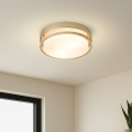 Brilagi - Laelamp ORINO 2xE27/40W/230V Ø 27 cm kuldne/tamm