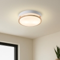 Brilagi - laelamp ORINO 2xE27/40W/230V Ø 27 cm valge/tamm