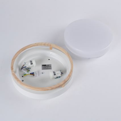 Brilagi - laelamp ORINO 2xE27/40W/230V Ø 27 cm valge/tamm