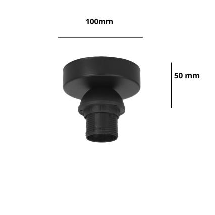 Brilagi - Laelamp PARTY 1xE27/60W/230V läbimõõt 10 cm must