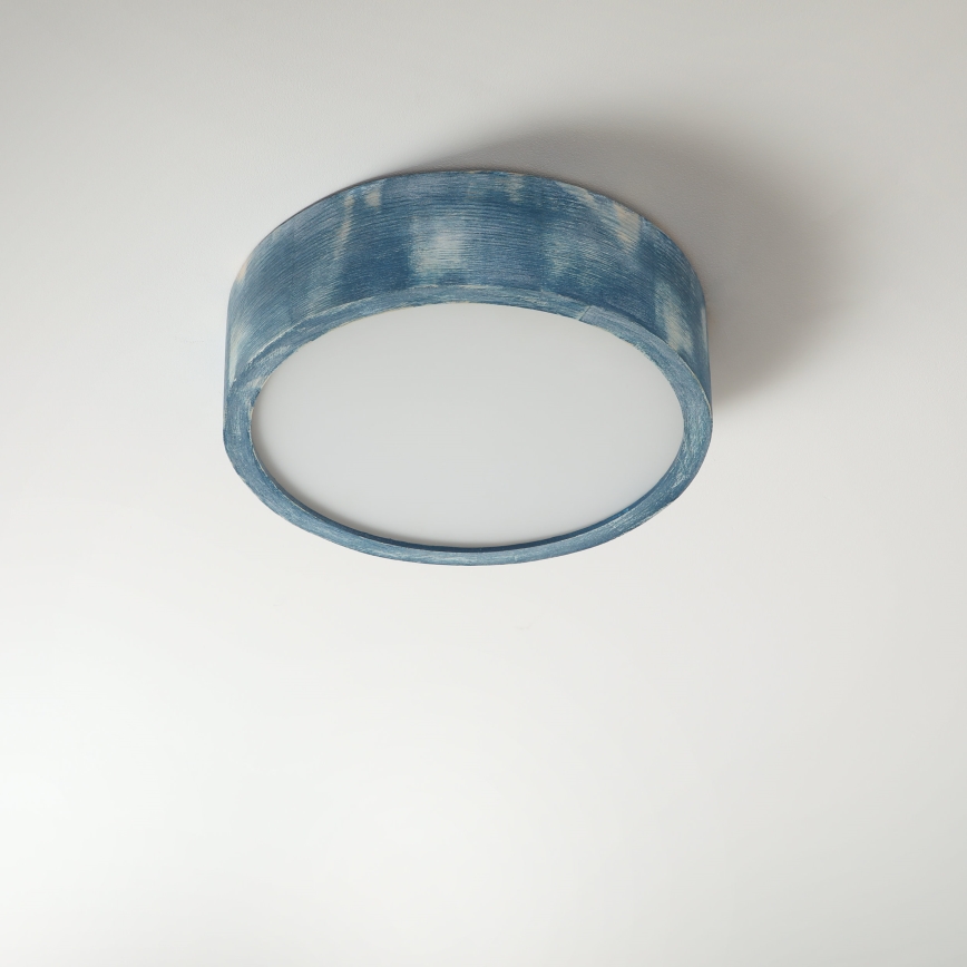 Brilagi - laelamp PINO 1xE27/15W/230V mänd/sinine läbimõõt 27,5 cm