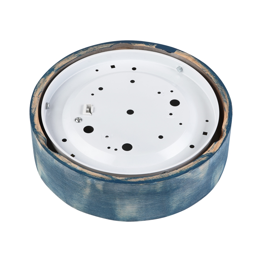 Brilagi - laelamp PINO 1xE27/15W/230V mänd/sinine läbimõõt 27,5 cm