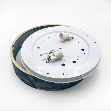 Brilagi - Laelamp PINO 2xE27/15W/230V mänd/sinine läbimõõt 37,5 cm