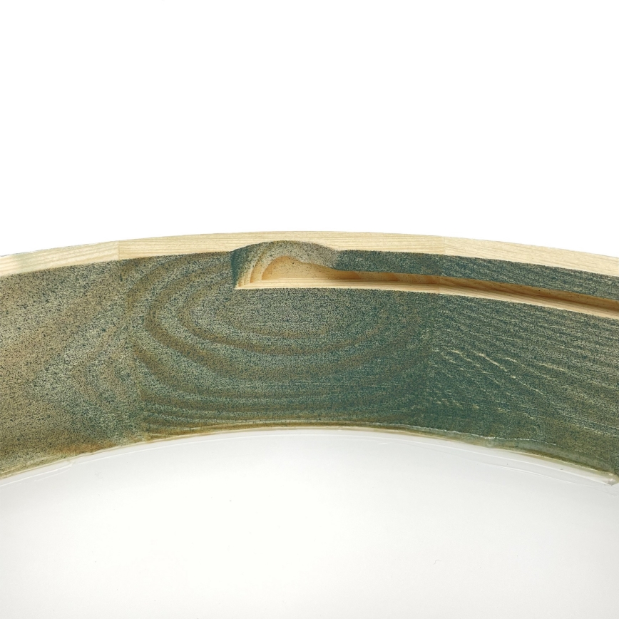 Brilagi - Laelamp PINO 2xE27/15W/230V männipuit/roheline, läbimõõt 37,5 cm