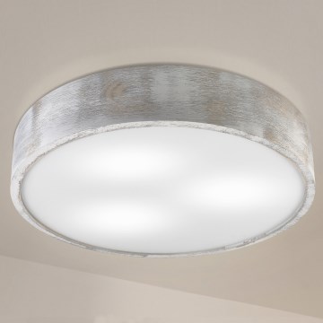 Brilagi - laelamp PINO 3xE27/15W/230V mänd/hõbe Ø 47,5 cm