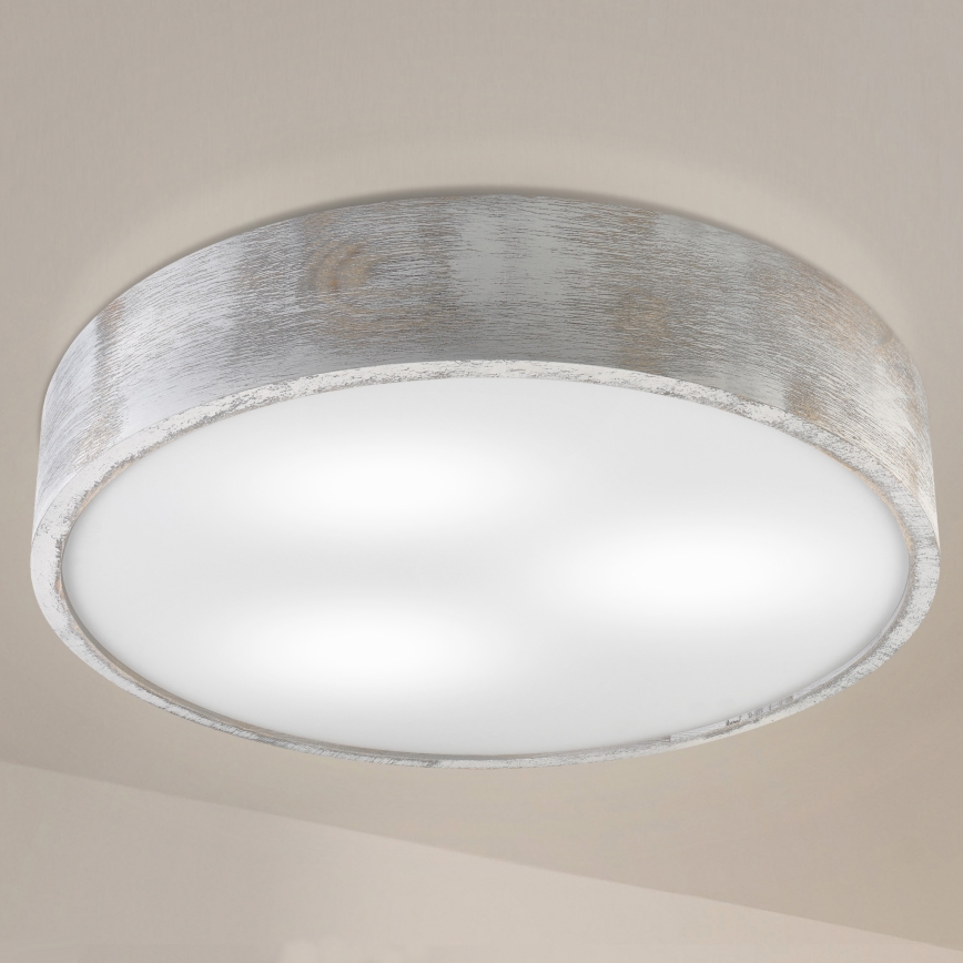 Brilagi - laelamp PINO 3xE27/15W/230V mänd/hõbe Ø 47,5 cm