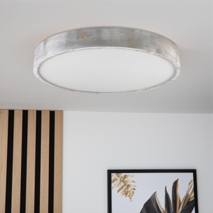 Brilagi - laelamp PINO 3xE27/15W/230V mänd/hõbe Ø 47,5 cm