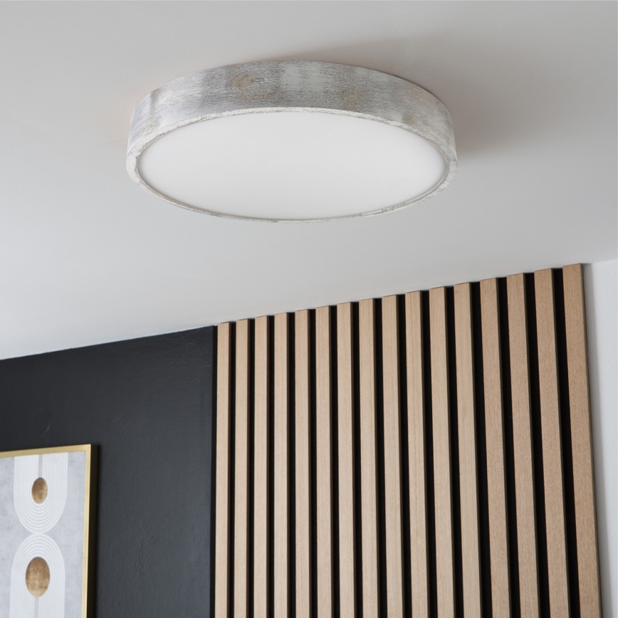 Brilagi - laelamp PINO 3xE27/15W/230V mänd/hõbe Ø 47,5 cm