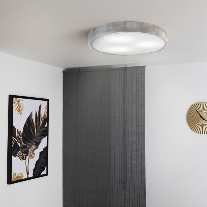 Brilagi - laelamp PINO 3xE27/15W/230V mänd/hõbe Ø 47,5 cm
