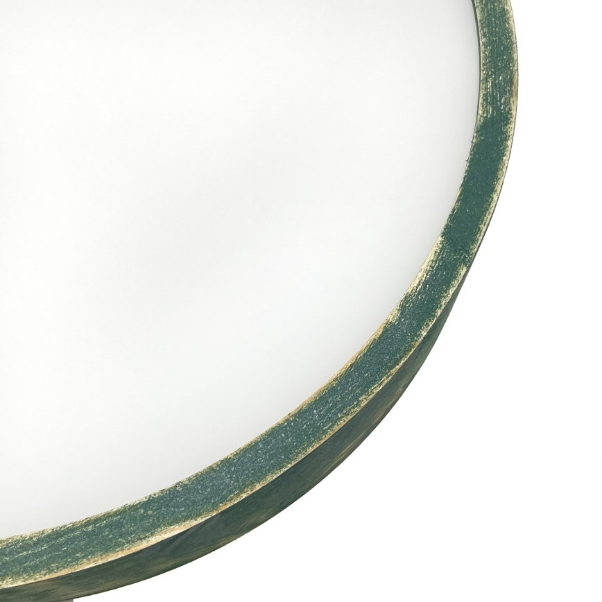 Brilagi - Laelamp PINO 3xE27/15W/230V männipuit/roheline, läbimõõt 47,5 cm