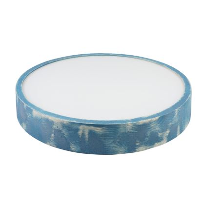 Brilagi - Laelamp PINO 3xE27/15W/230V, männipuit/sinine, läbimõõt 47,5 cm