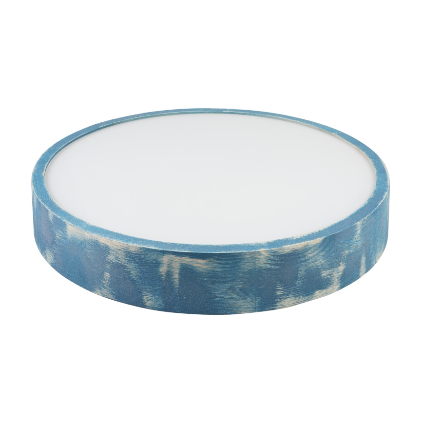 Brilagi - Laelamp PINO 3xE27/15W/230V, männipuit/sinine, läbimõõt 47,5 cm