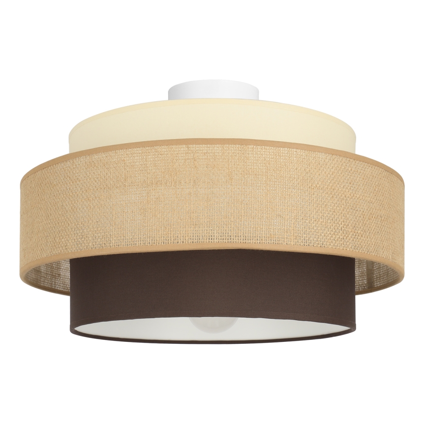 Brilagi - Laelamp RESNA 1xE27/60W/230V läbimõõt 40 cm beež/must