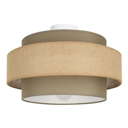 Brilagi - Laelamp RESNA 1xE27/60W/230V läbimõõt 40 cm pruun/beež