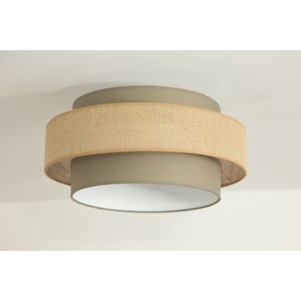 Brilagi - Laelamp RESNA 1xE27/60W/230V läbimõõt 40 cm pruun/beež