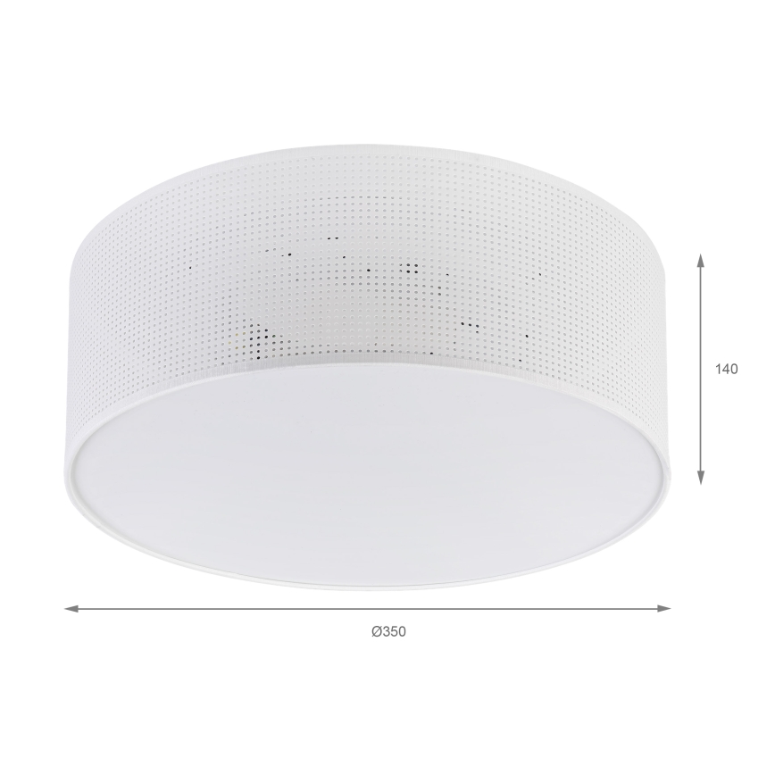 BRILAGI - laelamp SIRIJA MODERN, 2xE27/60W/230V, läbimõõt 35 cm, valge