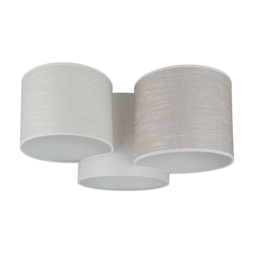 Brilagi - laelamp SNAKE 3xE27/15W/230V, 50x57 cm, hall/kreem