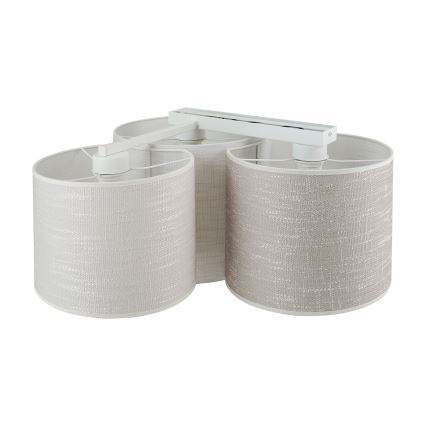 Brilagi - laelamp SNAKE 3xE27/15W/230V, 50x57 cm, hall/kreem