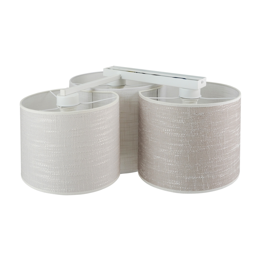 Brilagi - laelamp SNAKE 3xE27/15W/230V, 50x57 cm, hall/kreem