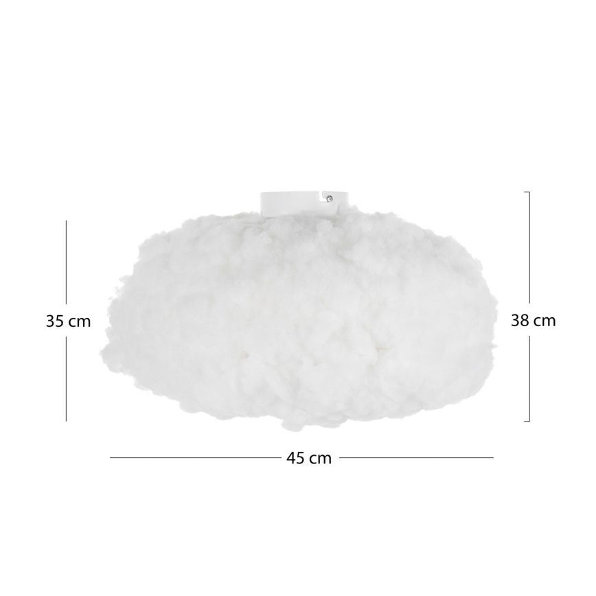 Brilagi - Laelamp SOLEAIR 1xE27/40W/230V, läbimõõt 45 cm, valge